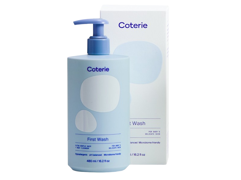Coterie Ultra Gentle Hair + Body Cleanser, First Wash, 16.2 fl oz/480 mL