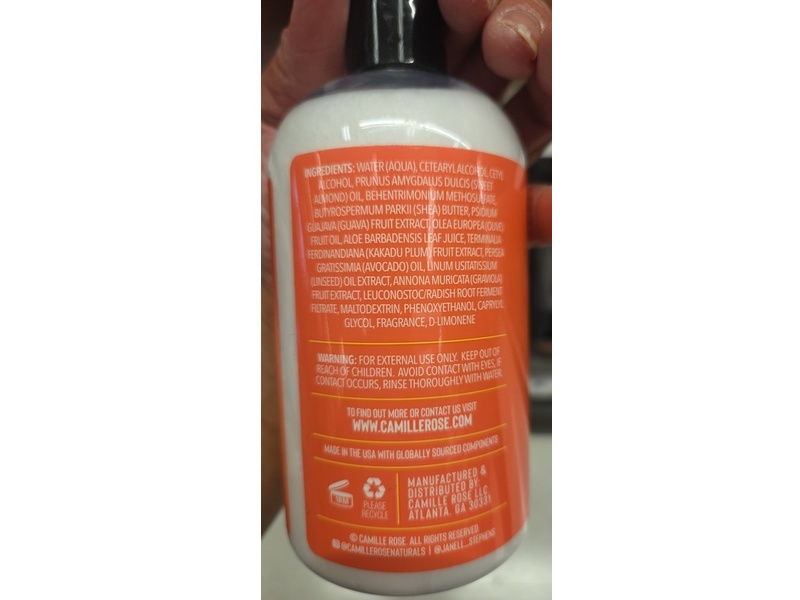 Camille Rose Detangling Conditioner, Guava Slip, 12 fl oz/355 mL