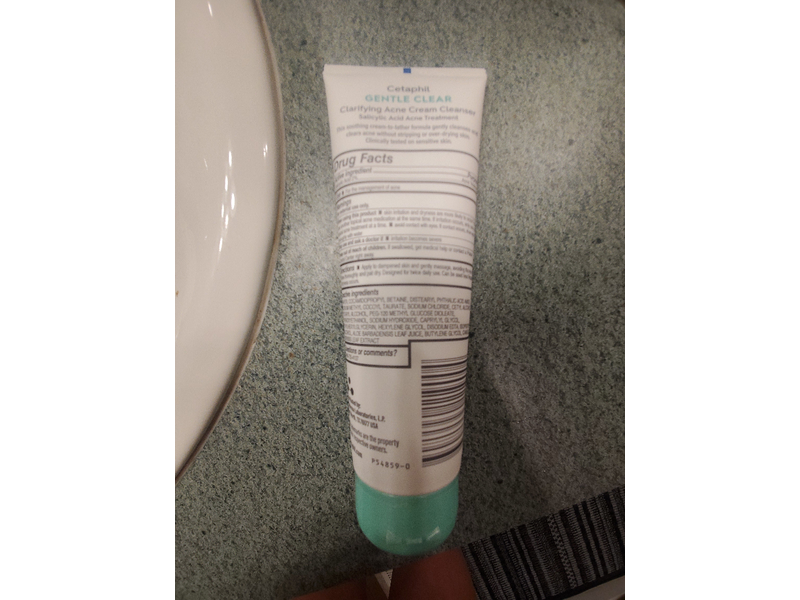 Cetaphil Gentle Clear Clarifying Acne Cream, 4.2 fl oz/124 mL