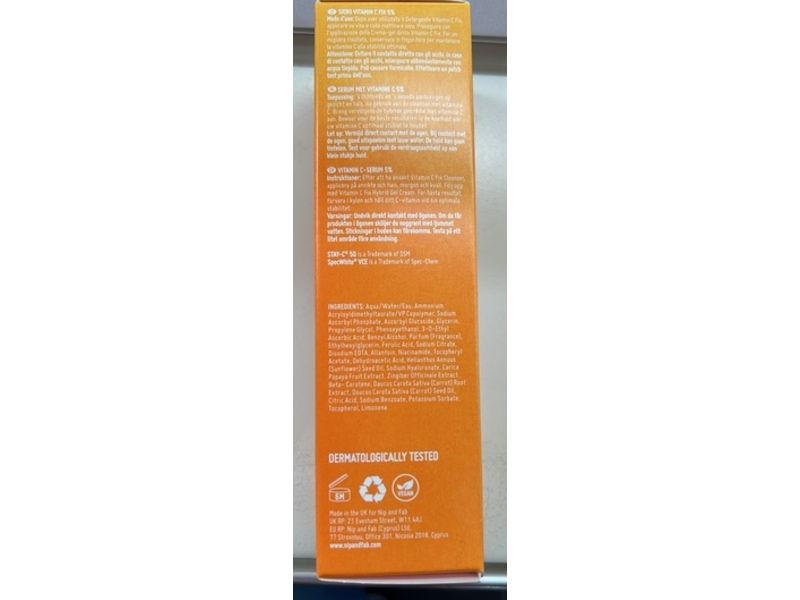 Nip + Fab Illuminate Serum, Vitamin C, 1.69 fl oz/50 mL