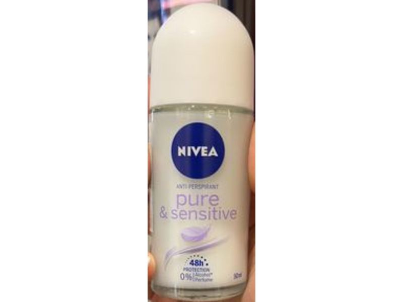 Nivea Pure & Sensitive Antiperspirants, 50 mL