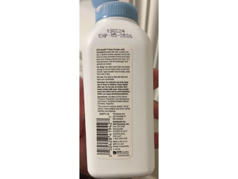 CVS Health Baby Powder, Cornstarch, 4 oz