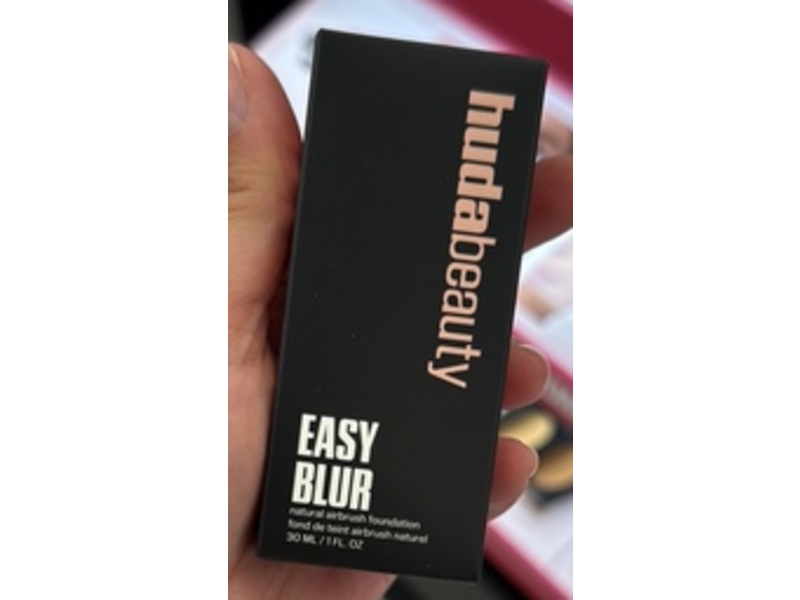 Hudabeauty Easy Blur Natural Airbrush Foundation, 307N Golden Milk, 1 fl oz/30 mL