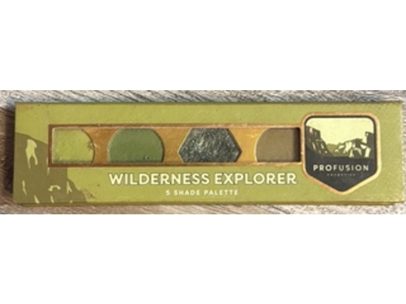 Profusion Cosmetics 5-Shade Eyeshadow Palette, Wilderness Explorer, 0.18 oz/5.2 g