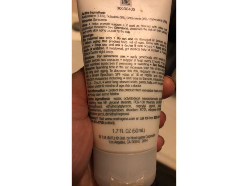 Neutrogena Oil-Free Moisture With Sunscreen, SPF 15, 1.7 fl oz/50 ml