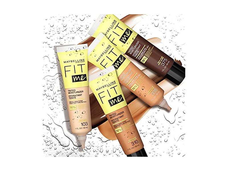 Maybelline Fit Me Tinted Moisturizer,115, 1 fl oz/30 mL