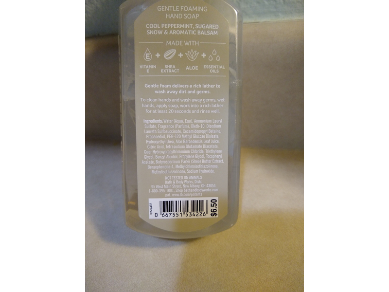 White Barn Twisted Peppermint Gentle Foaming Hand Soap, 8.75 fl oz/259 mL