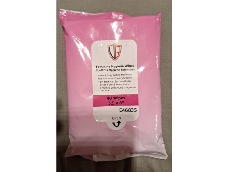 Feminine Hygiene Wipes, 40 Count