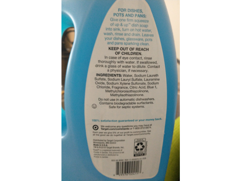 Up & Up Original Dish Soap, Fresh Scent, 75 fl oz/2.21 L