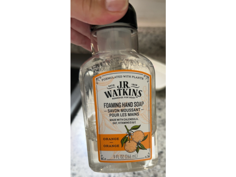 J.R. Watkins Foaming Hand Soap, Orange, 9 fl oz/266 mL, Pack Of 3