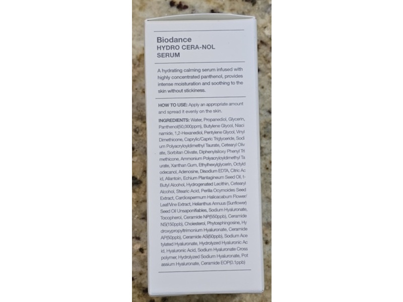 Biodance Hydro Serum, Cera-Nol, 1.101 fl oz/30 mL