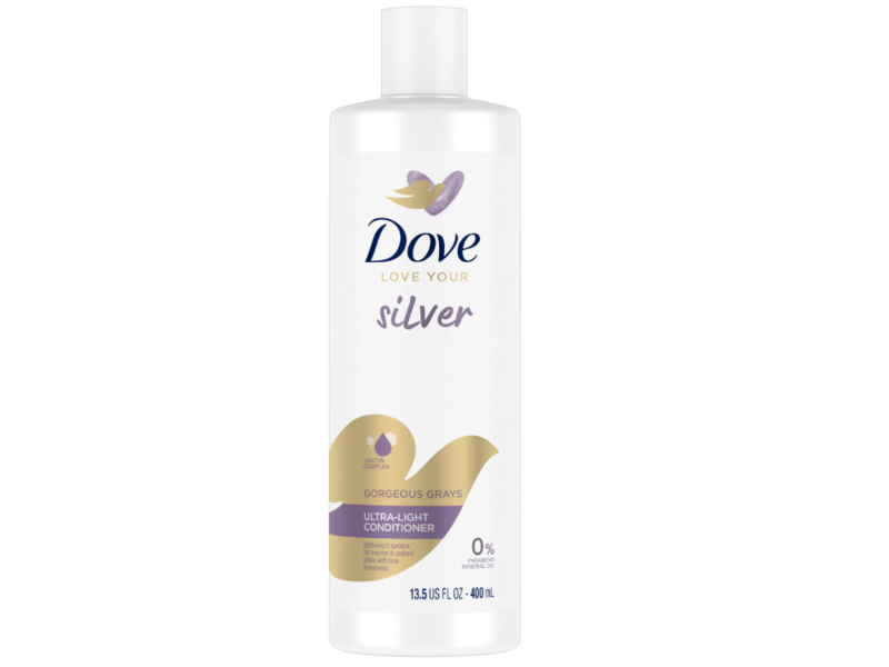 Dove Love Your Silver Gorgeous Grays Ultra-Light Conditioner, 13.5 fl oz/400 mL