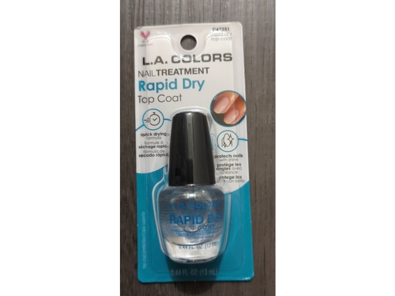 L.A. Colors Nail Treatment Top Coat, 0.44 fl oz/13 mL