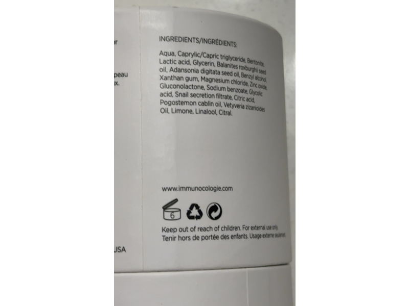 Immunocologie Vital Oligo Science Oxygen Treatment Creme, 1.7 oz/50 mL