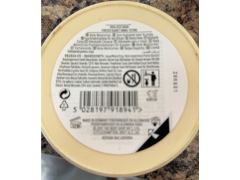 The Body Shop Vanilla Marshmallow Body Butter, 6.8 oz/200 mL