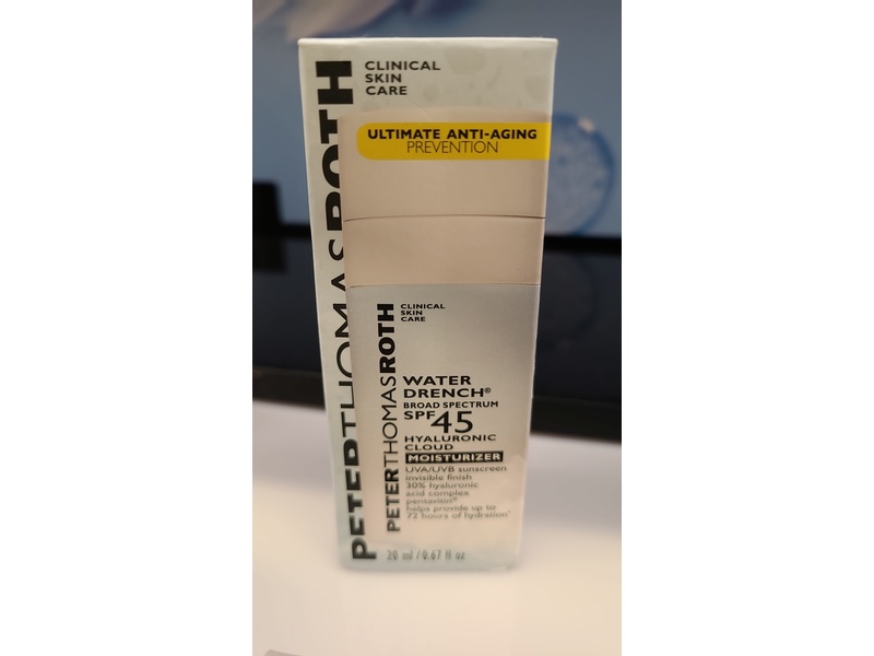 Peter Thomas Roth Water Drench Hyaluronic Cloud Moisturizer, SPF 45, 0.67 fl oz/20 mL