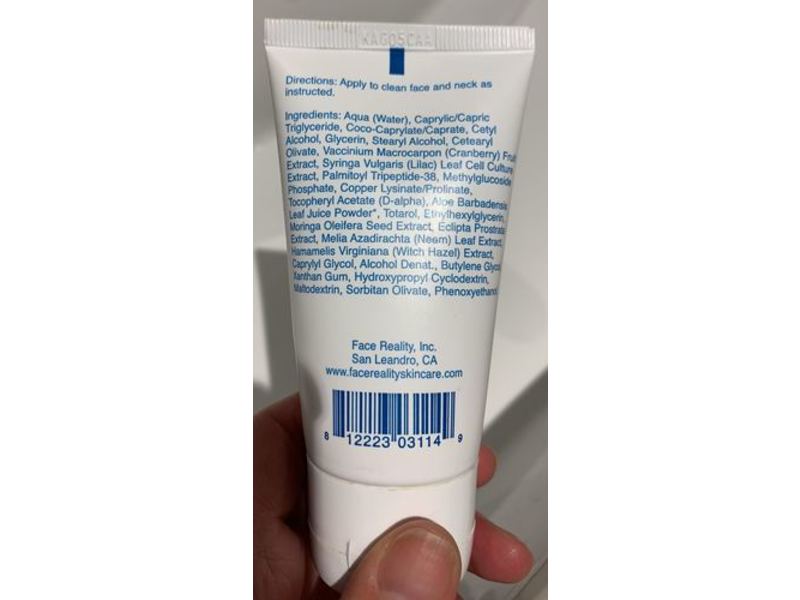 Face Reality Skincare Moisturizing Rejuvenating Cream, 2.0 fl oz/60 mL