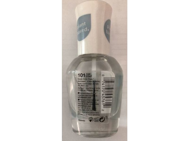 Sally Hansen Good. Kind. Pure. Vegan Nail Polish, Top Coat, 0.33 fl oz/10 mL