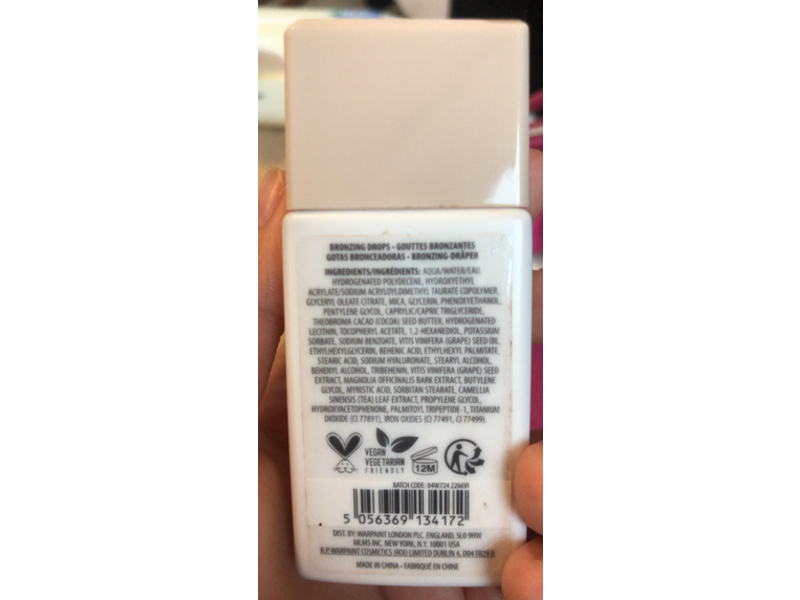 W7 Radiant Bronzing Drops, Golden Glow, 1.01 fl oz/30 mL