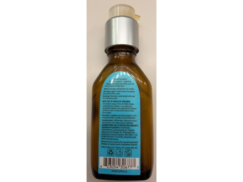 LeVita Morocco Argan Hair Oil, 1.75 fl oz/52 mL