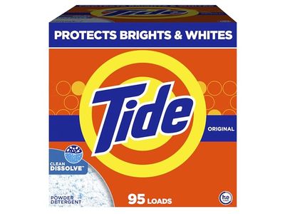 Tide Powder Laundry Detergent, Original Scent, 95 Loads, 108 oz/3.07 kg