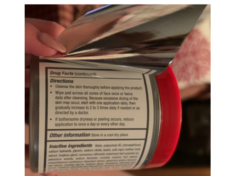 First Aid Beauty FAB Pharma White Clay Acne Treatment Pads, 2% Salicylic Acid, 60 Count