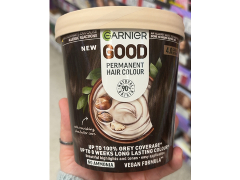 Garnier Good Permanent Hair Colour, 4.0 Cacao Brown
