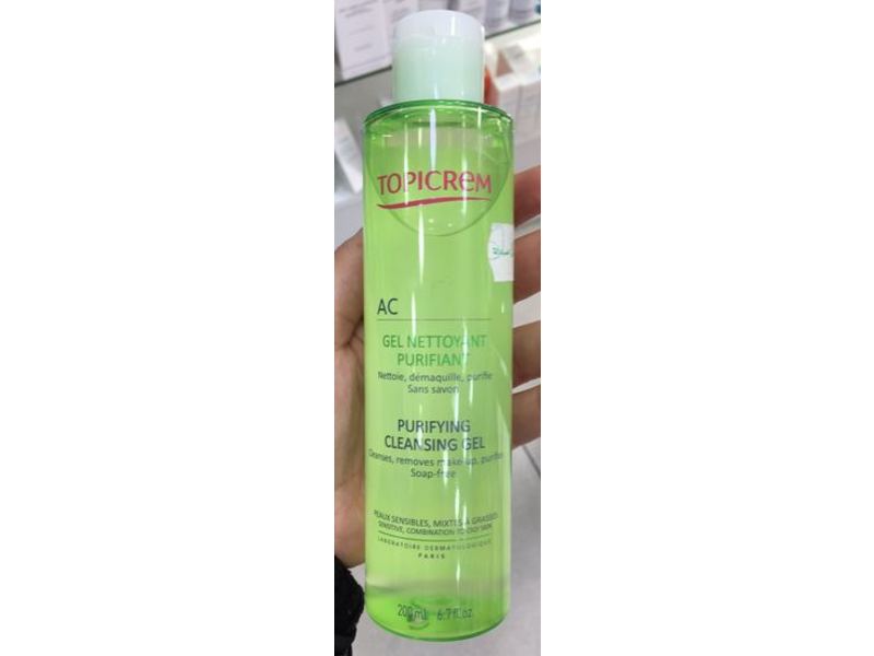 Topicrem Purifying Cleansing Gel, 6.7 fl oz/200 mL