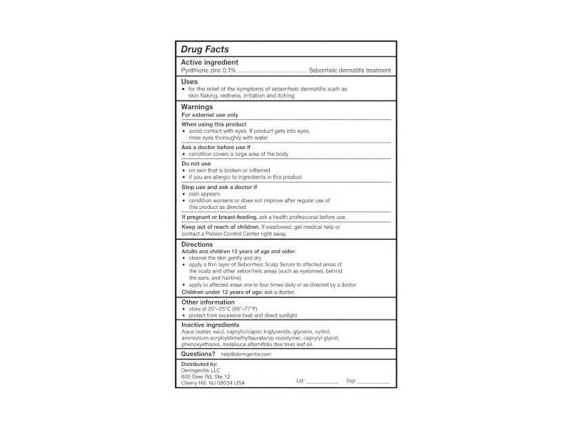 Dermgentle Seborrheic Scalp Serum, 3.4 fl oz/100 mL