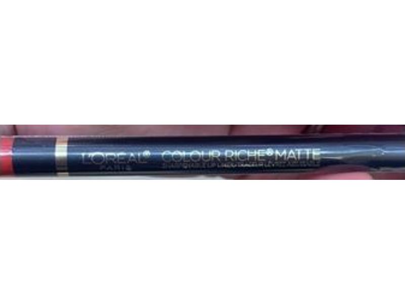 L'Oreal Colour Riche Matte Lip Liner, 102 In-Matte-Uated With You, 0.04 oz