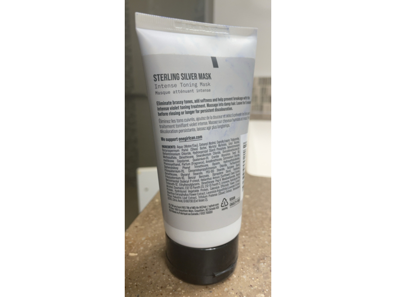 AG Care Sterling Silver Mask Intense Toning Mask, Brighten Blondes + Neutralize Brass & Nourish, 5 fl oz/148 mL