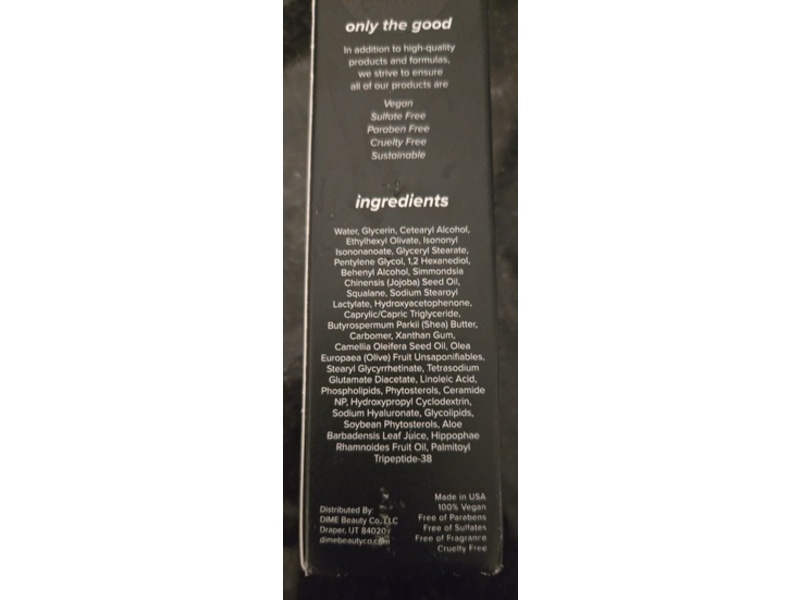 DIME Beauty Restorative Night Cream, Ceramide + Camellia, 1.7 oz/50 mL