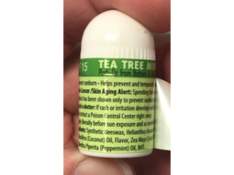 OraLabs Essential Lip Naturals Lip Balm, Tea Tree Mint, 0.10 oz/3 g, Pack of 12
