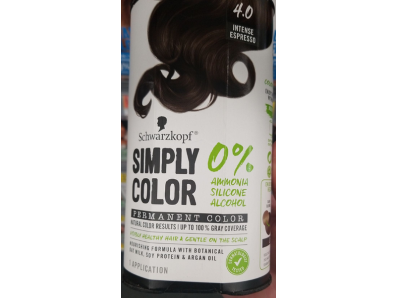 Schwarzkopf Simply Color Permanent Hair Color, 4.0 Intense Espresso, 1 Application