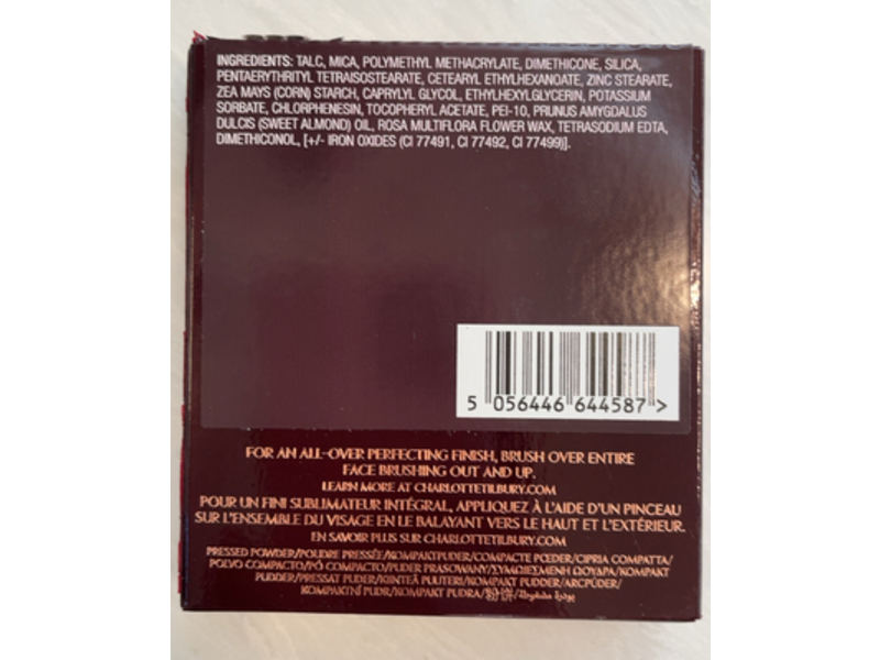 Charlotte Tilbury Air Brush Flawless Finish Smoothing Micro Powder, 2 Medium, 0.28 oz/8 g