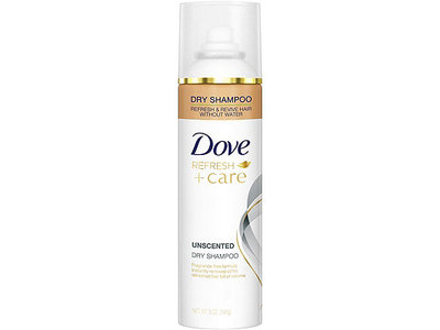 Dove Refresh + Care Dry Shampoo, Unscented, 5 oz.