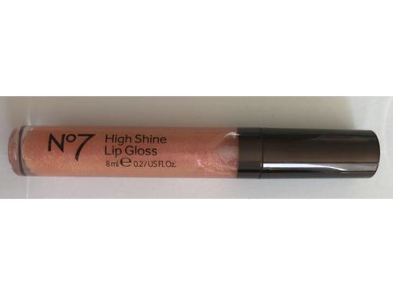 No 7 High Shine Lip Gloss, Sparkling Rose, 0.27 fl oz/8 ml