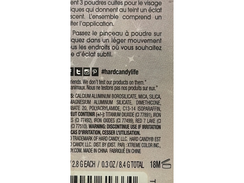 Hard Candy Just Glow! Baked Highlighting Trio, A Touch of Moonlight, 0.3 oz/8.4 g