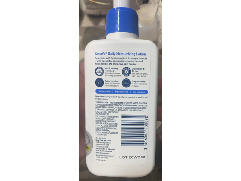 CeraVe Daily Moisturizing Lotion for Normal to Dry Skin, 5 fl oz (150 mL)