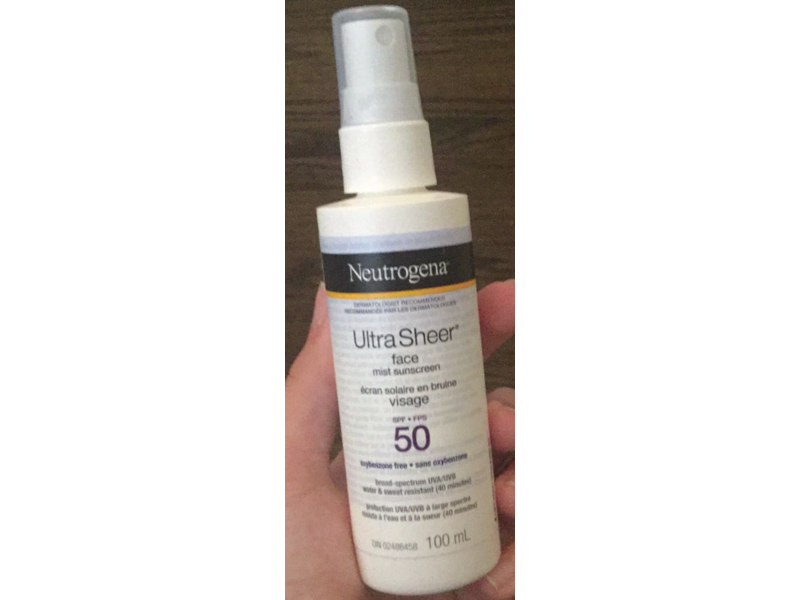 Neutrogena Ultra Sheer Face Mist Sunscreen, Spf 50, 100 mL