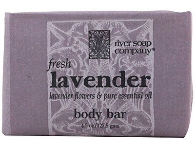 River Soap Body Bar, Fresh Lavender, 4.5 oz/127 g