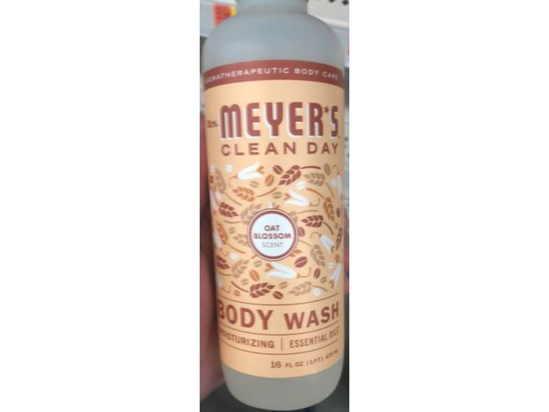 Mrs. Meyer's Clean Day Body Wash, Oat Blossom, 16 fl oz/473 mL
