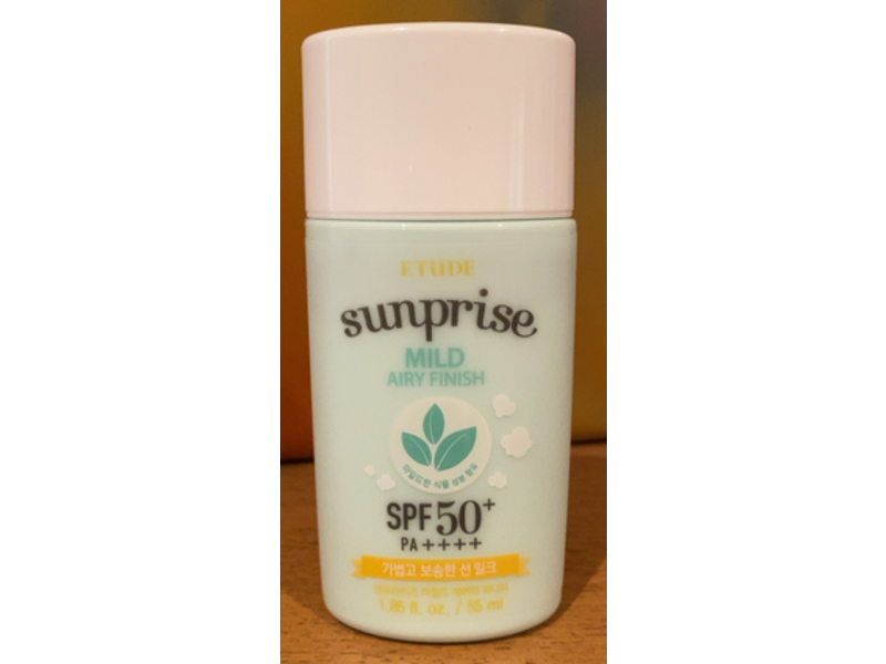 Etude Sunprise, Mild Airy Finish, SPF 50 PA+++, 1.85 fl oz/55 mL