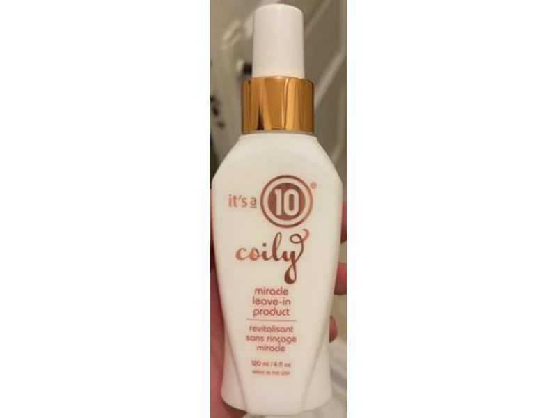It's A 10 Coily Miracle Leave-In Product, 4 fl oz/100 mL