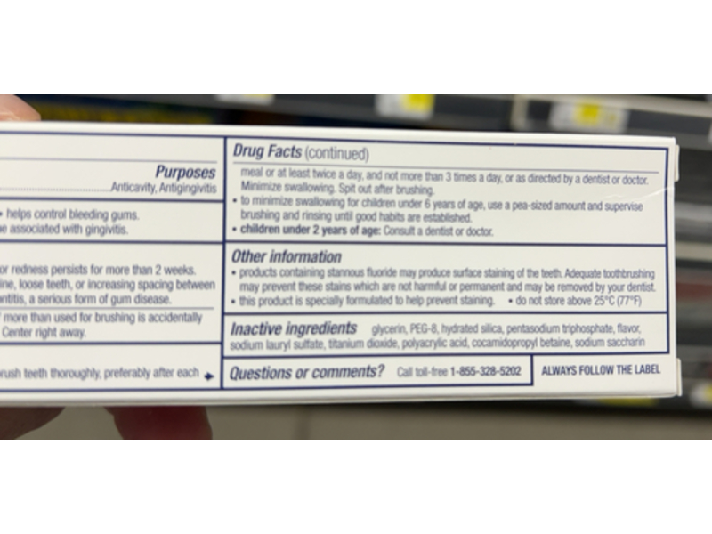 Parodontax Active Gum Repair Toothpaste, Whitening, 2.3 oz, 65.2 g