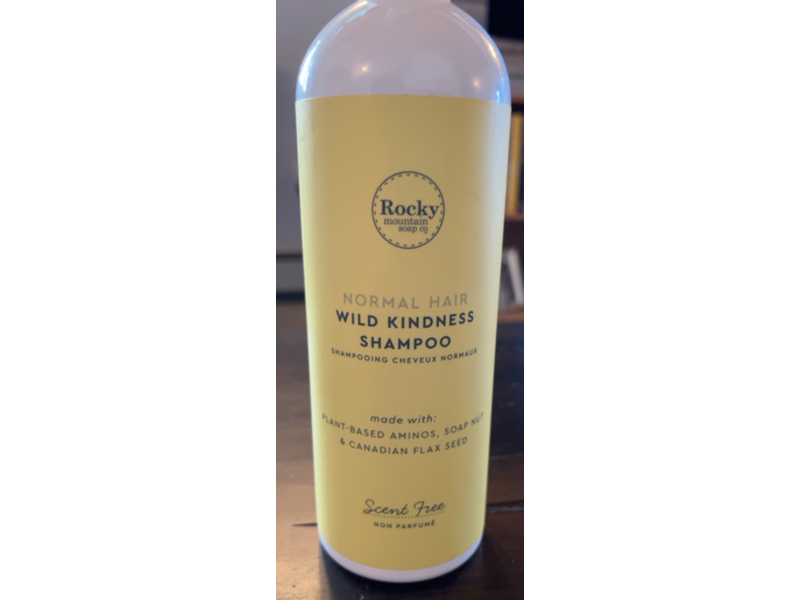 Rocky Mountain Soap Wild Kindness Shampoo, Plant-Based Aminos + Soap Nut & Canadian Flax Seed