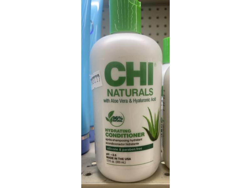Chi Naturals Hydrating Conditioner, Aloe Vera & Hyaluronic Acid, 12 fl oz/355 mL