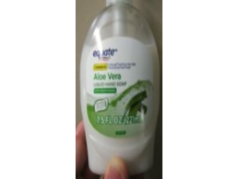 Equate Liquid Hand Soap, Aloe Vera, 7.5 fl oz/221 mL