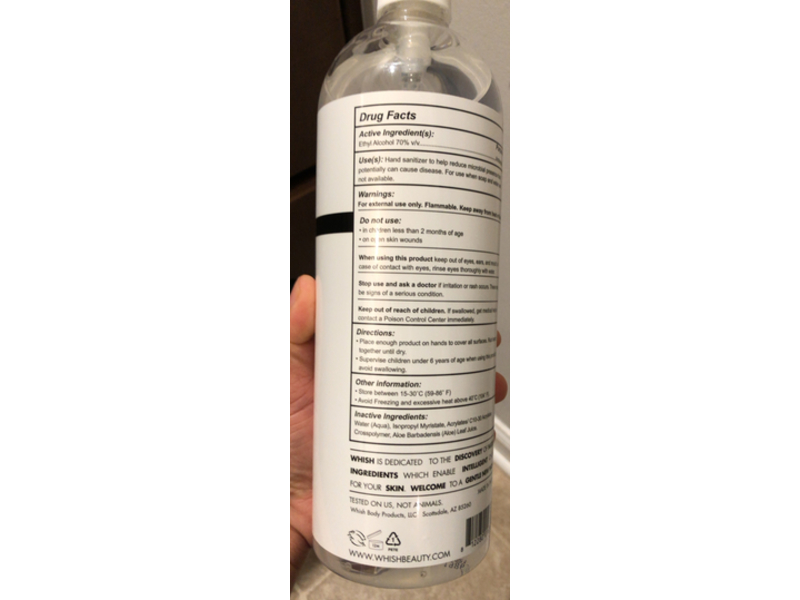Whish Hand Sanitizer, 33 fl oz/976 mL