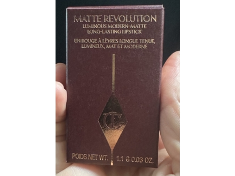 Charlotte Tilbury Matte Revolution Lipstick, Hollywood Vixen, 0.03 oz/1.1 g